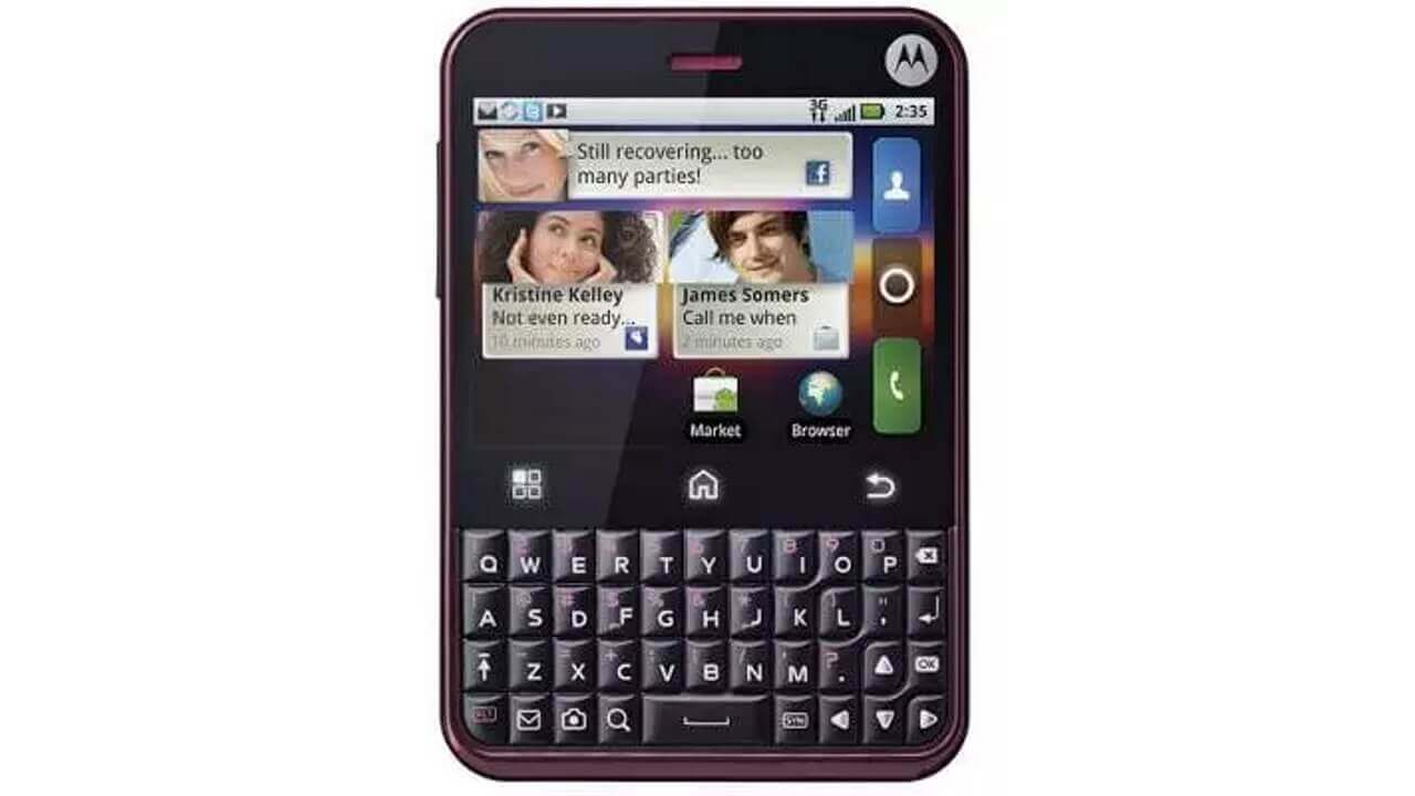 「Motorola Charm」なお話