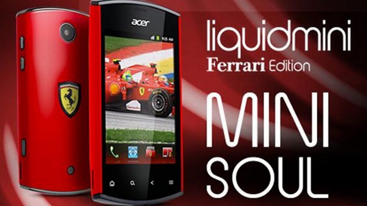 「Acer Liquid Mini Ferrari Edition」！