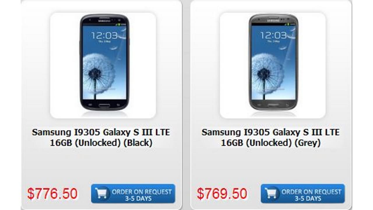 LTE対応&アップグレード版Galaxy S III LTE I9305がNegriで予約開始