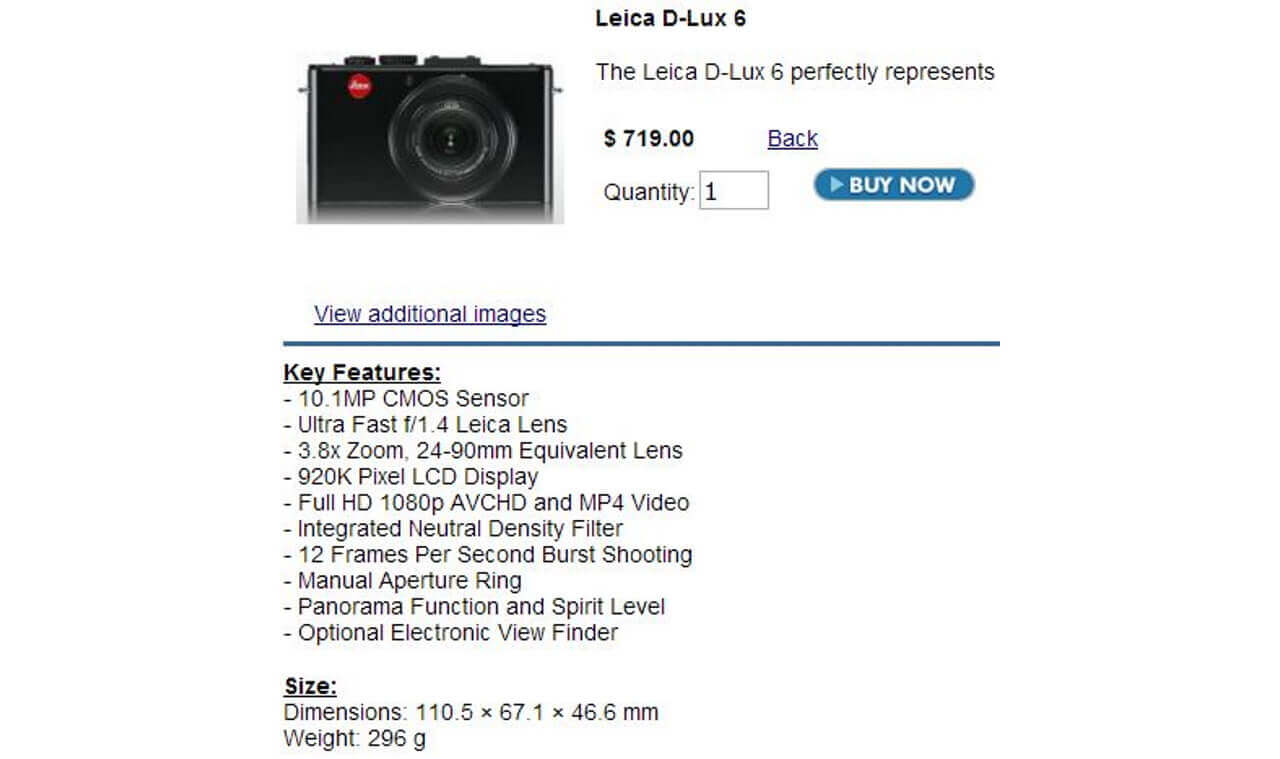 Leica D-Lux 6