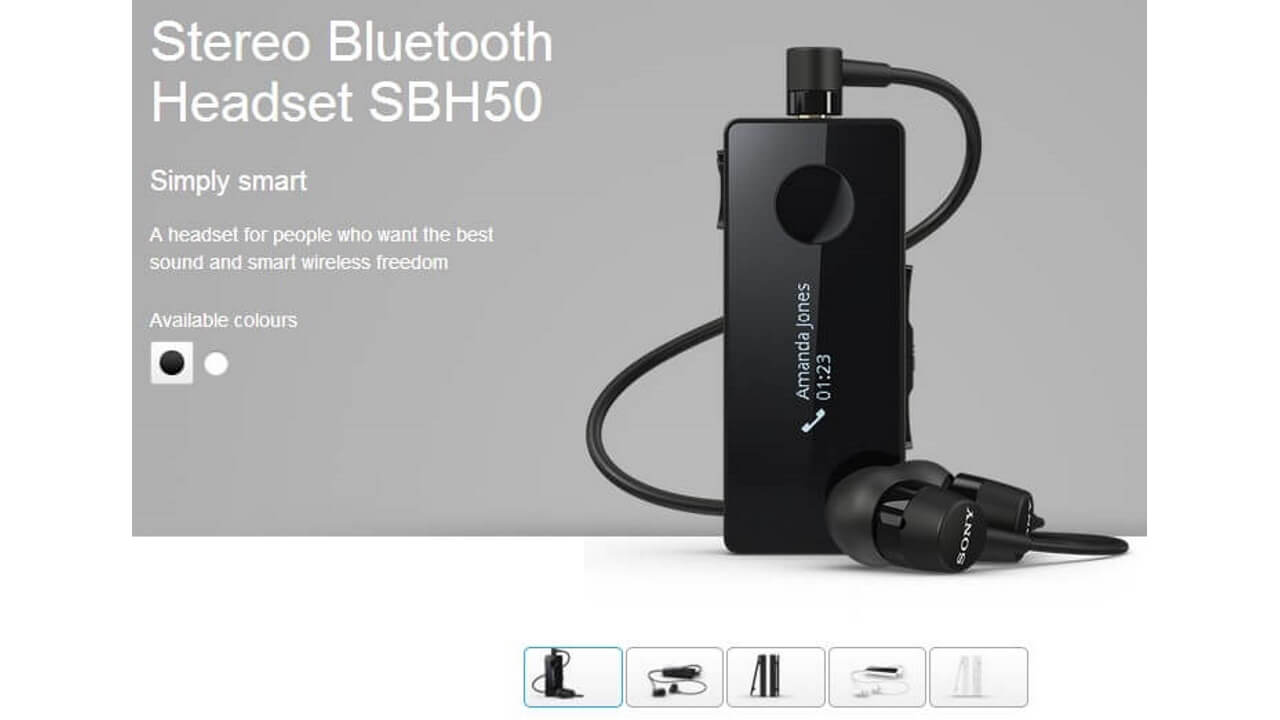 Sony Stereo Bluetooth Headset SBH50