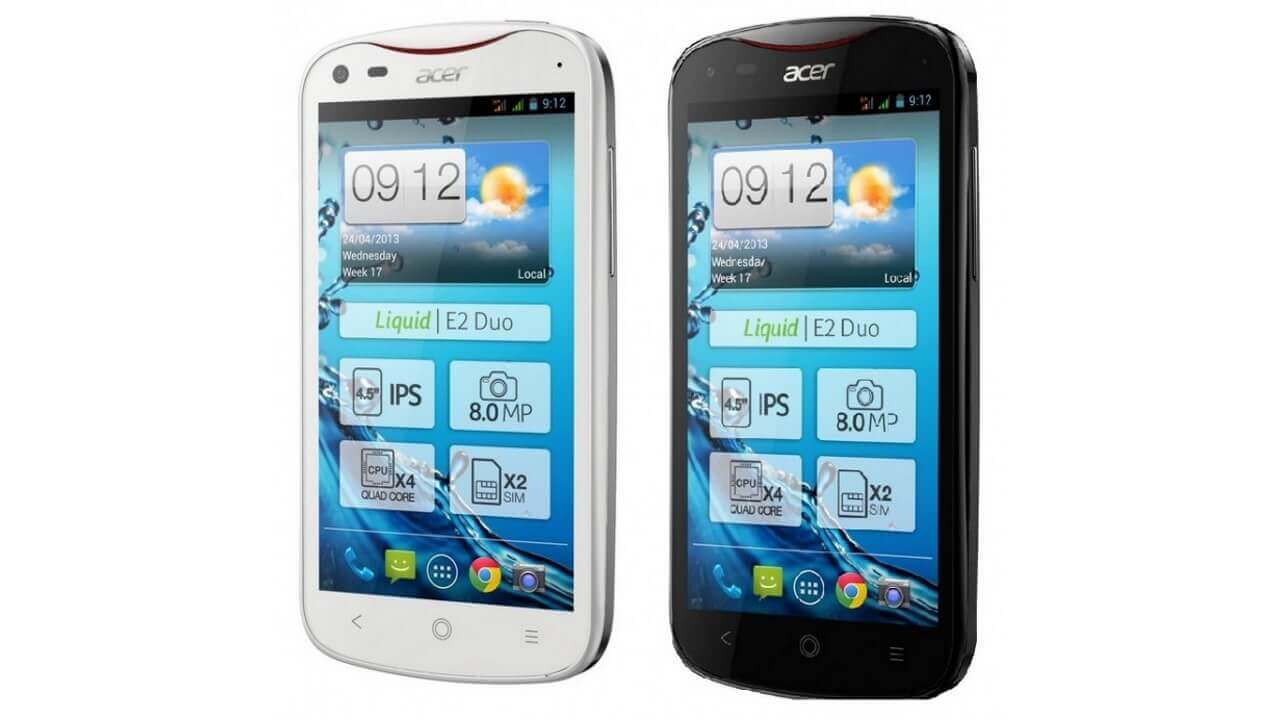 Acer Liquid E2 Duoがヨーロッパでは発売中
