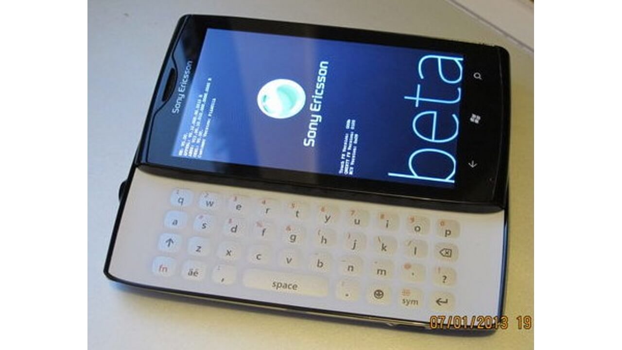 Sony Ericsson Windows 7 mobile phone