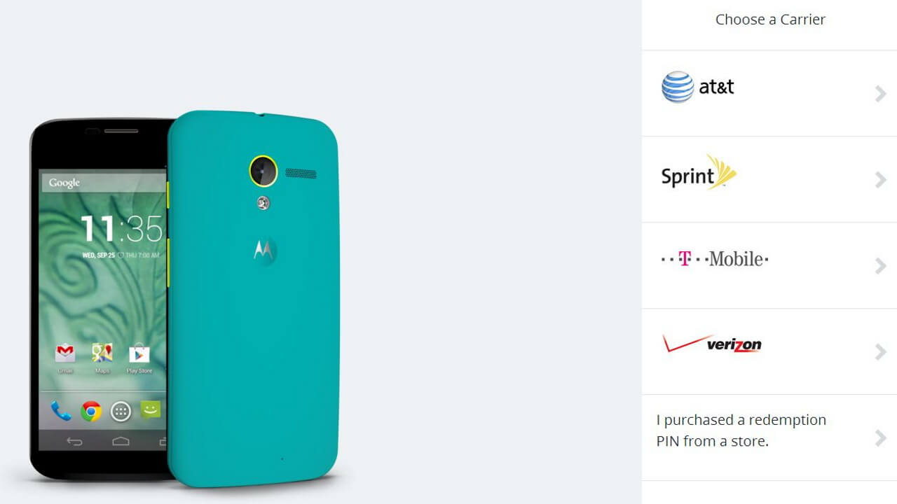 Moto Xを好みのデザインで作成できるMoto MakerがAT&T以外に対応