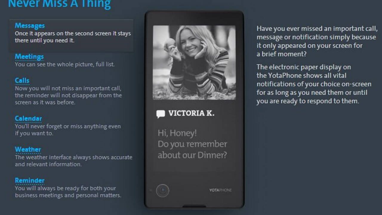 YotaPhoneを購入してみました