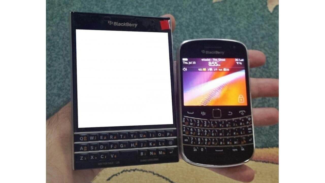 BlackBerry Passport実機画像がリーク！様々な端末との比較も