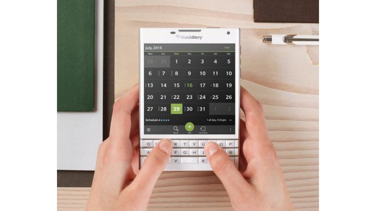 BlackBerry PassportのWHITEを公式公開