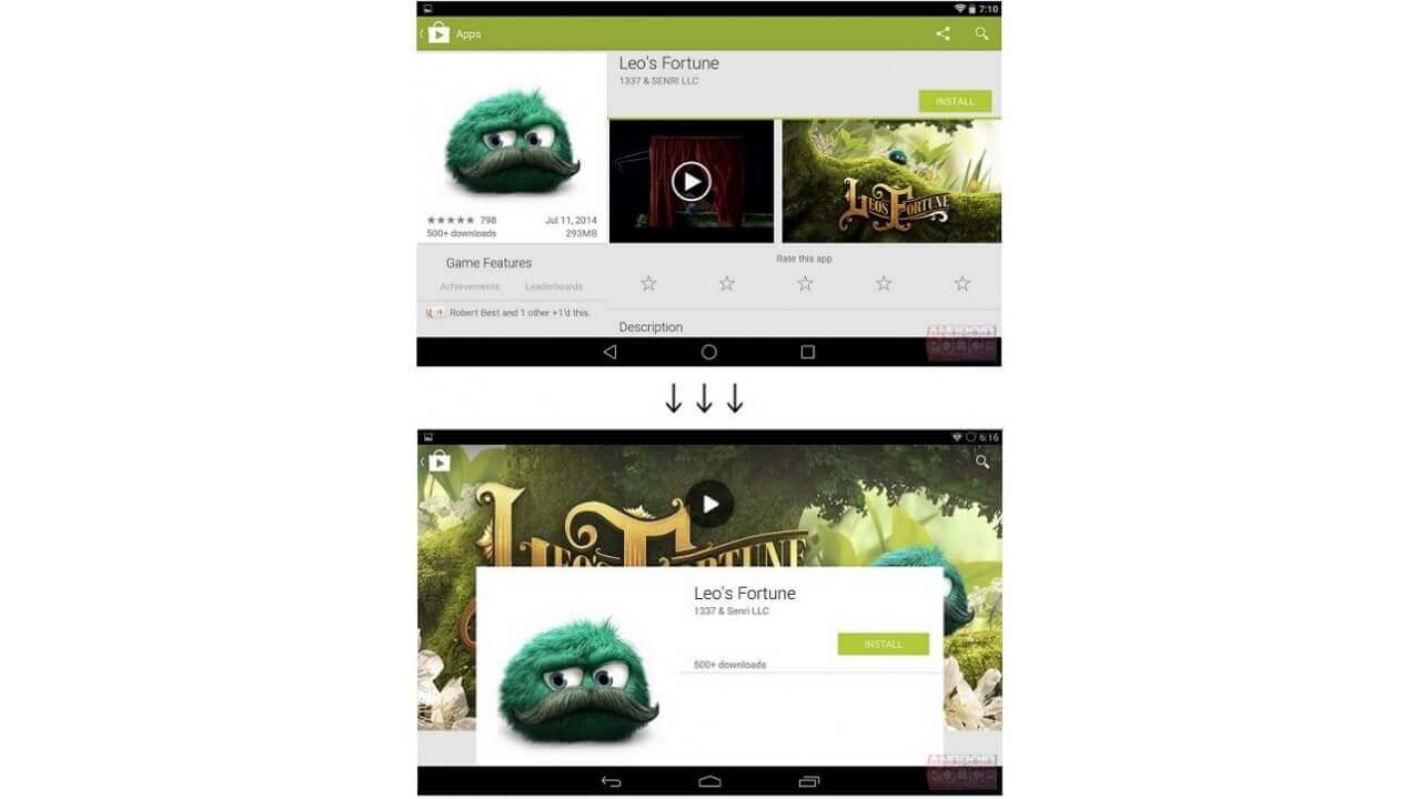 Google Play Storeがもうすぐマテリアルデザインに変更予定