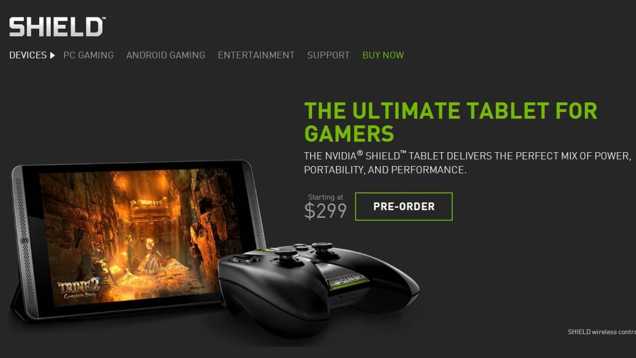 NVIDIA Shield Tabletを正式発表。米国では7月29日に発売