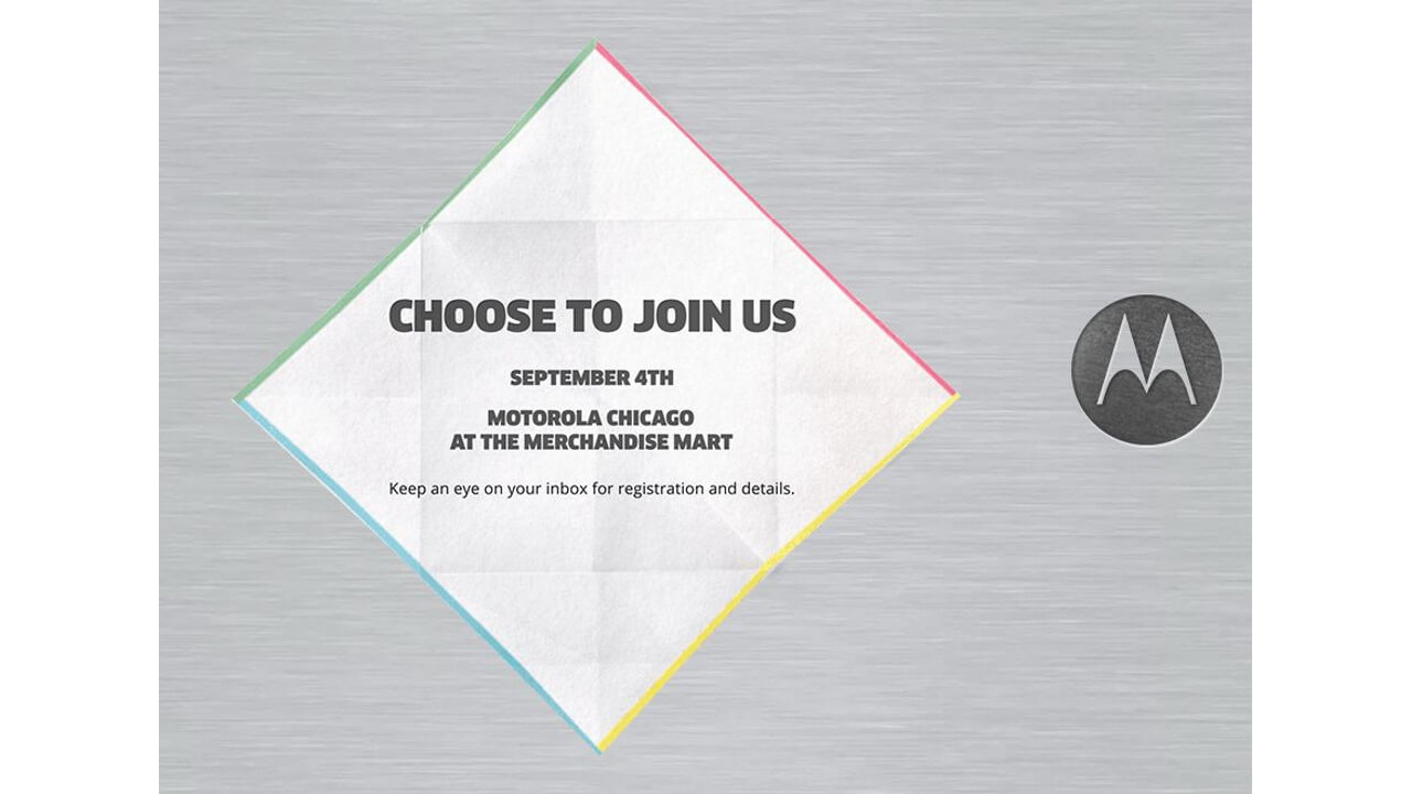 Motorola、9月4日にシカゴで新作発表イベント開催