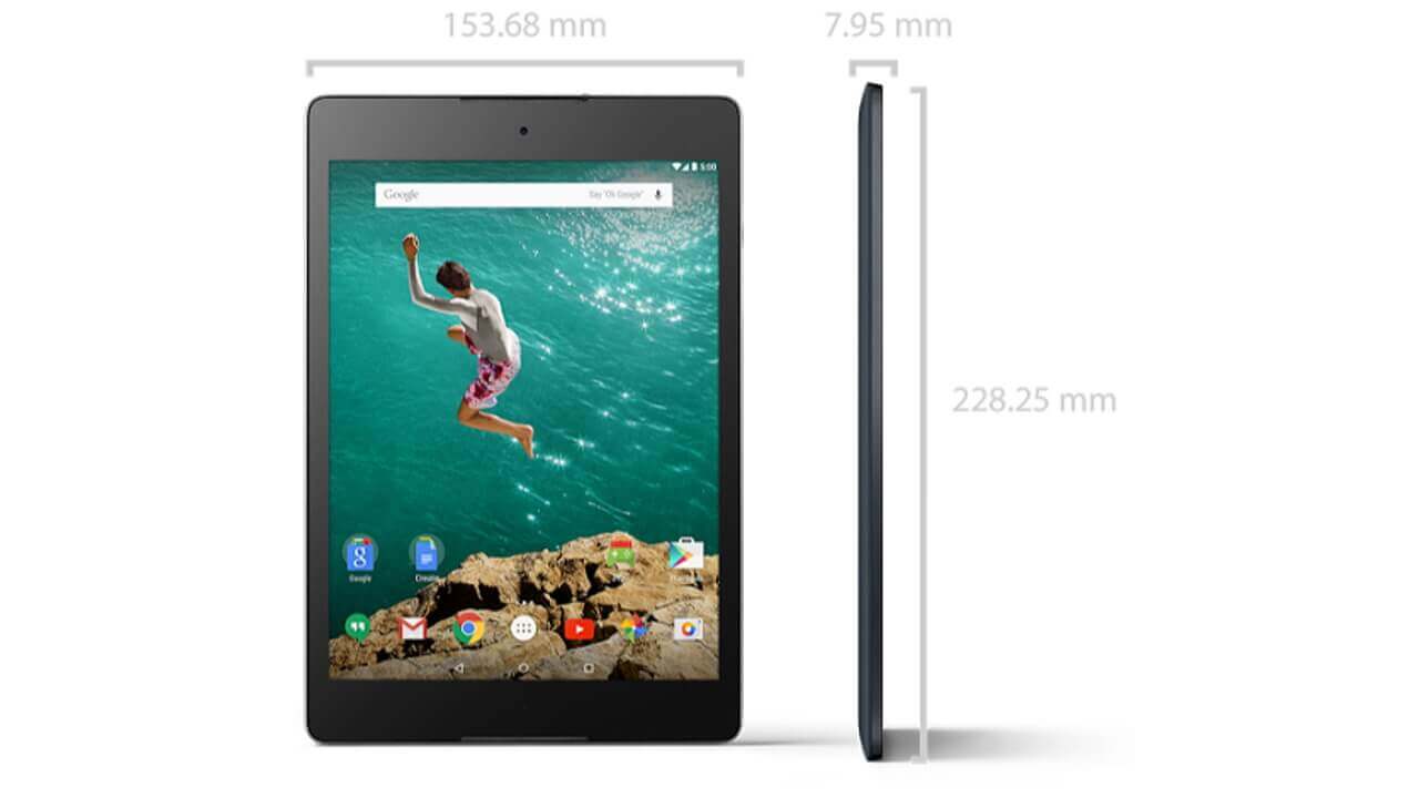 Nexus 9 LTEモデルは通話機能も搭載？