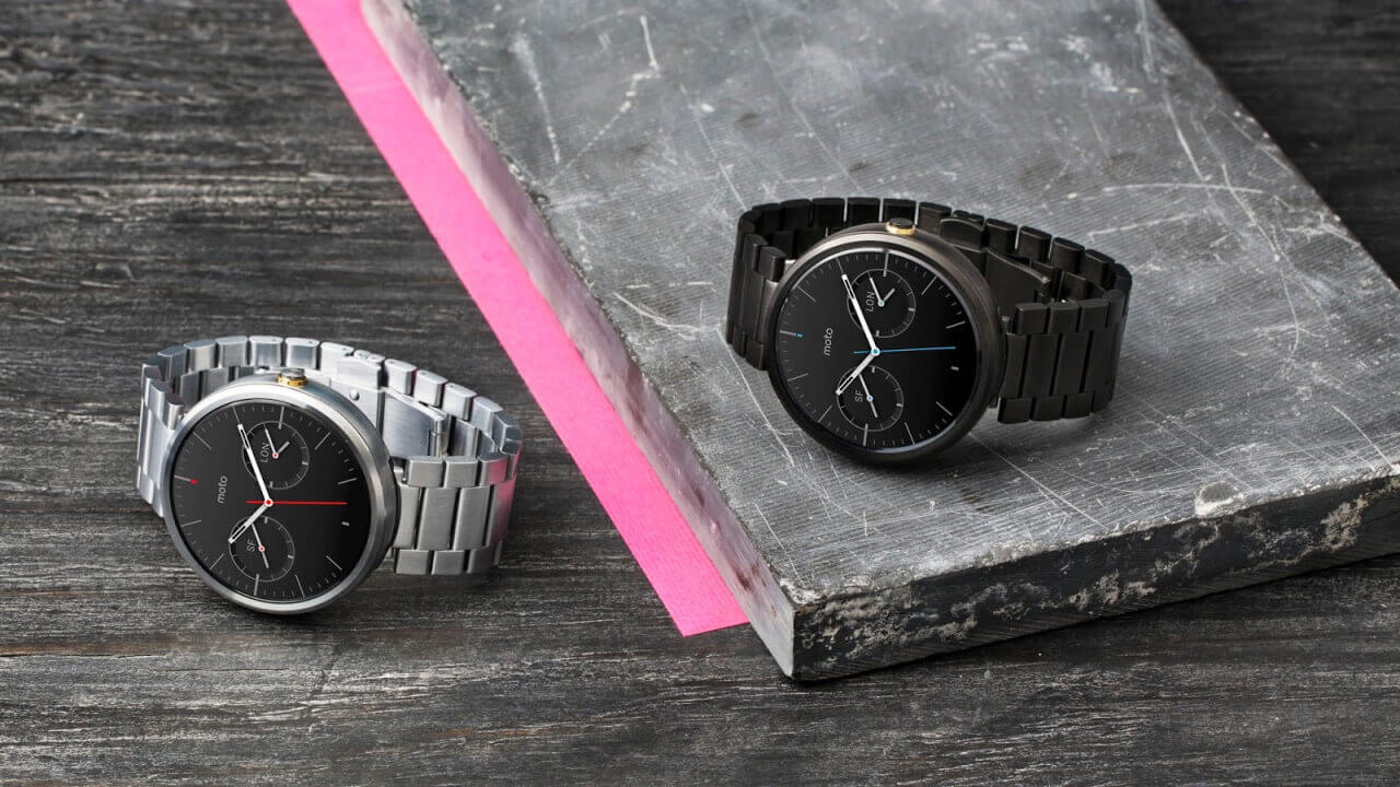 Android Wear「Moto 360」新ラインアップ「Metal Bands」発表