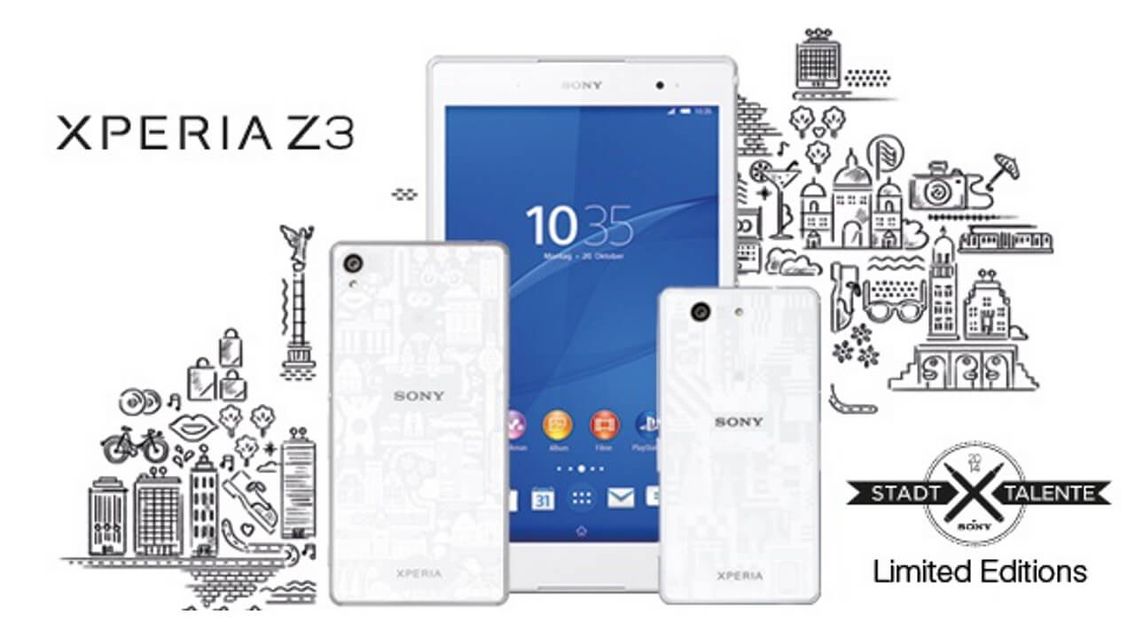 Sony、Xperia Z3シリーズ限定「Stadt Talente Limited Edition」ドイツで発売