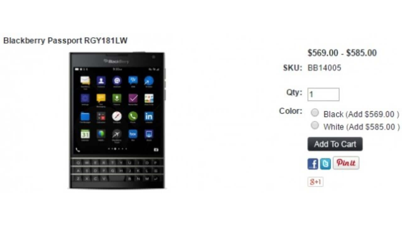1ShopMobileの「BlackBerry Passport」が大きく値下がり