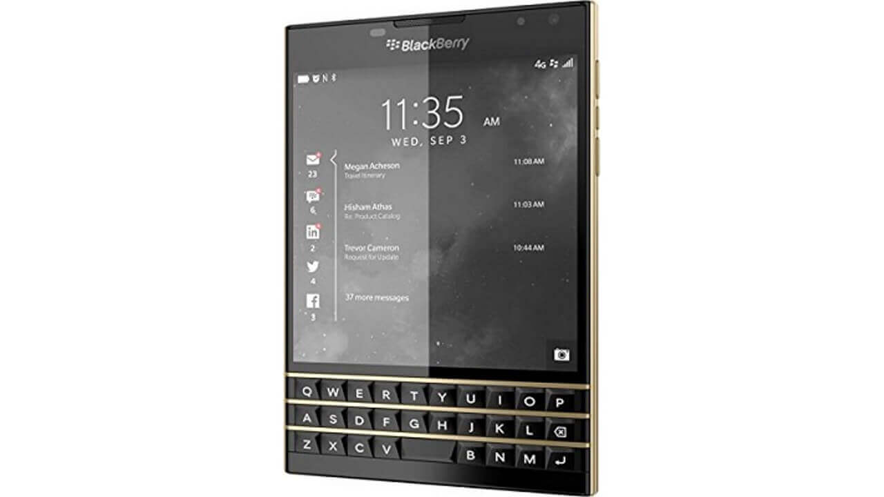 限定「BlackBerry Passport Black & Gold Limited Edition」がAmazonに出品