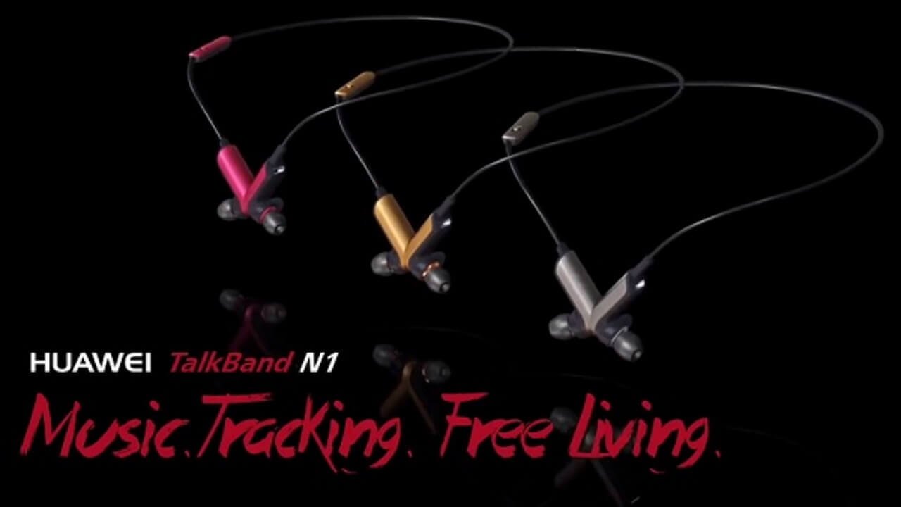 Huawei、首かけ型ヘッドセット「TalkBand N1」発表【MWC 2015】