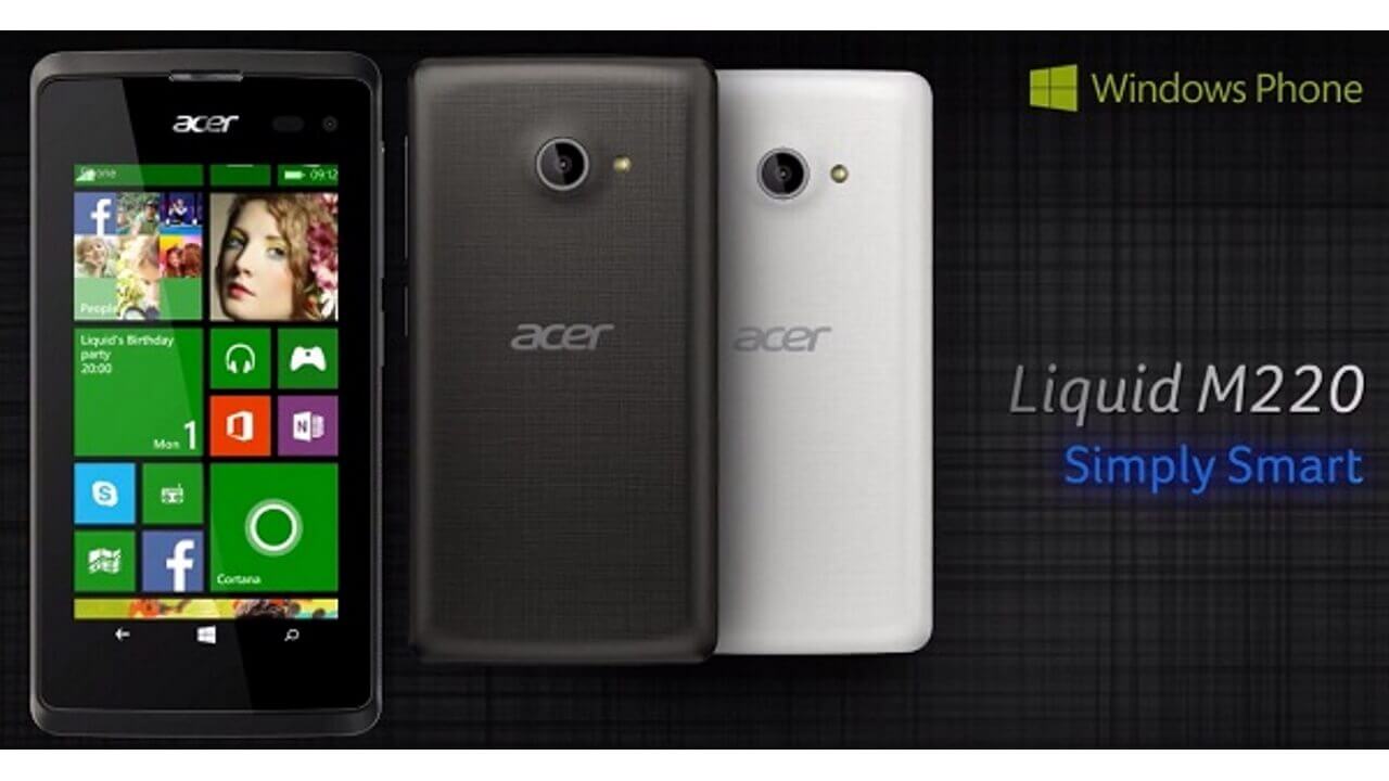 Acer、Windows 10アップデートにも対応「Liquid M220」発表【MWC 2015】