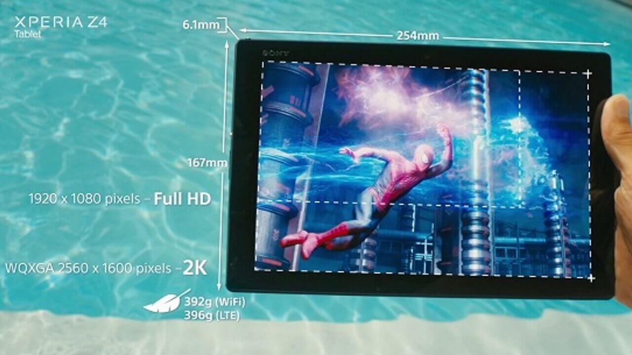 Sony Mobile、「Xperia Z4 Tablet」性能を紹介した公式動画公開