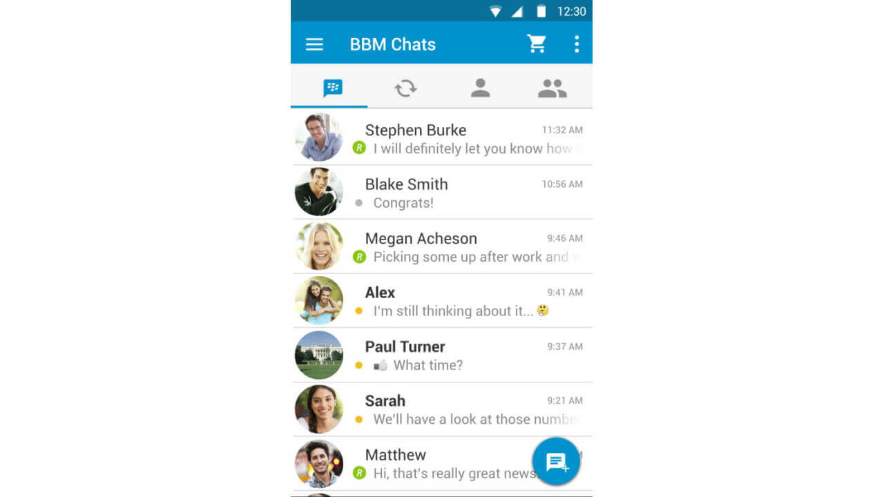 メッセンジャー「BBM」マテリアルデザインなど対応