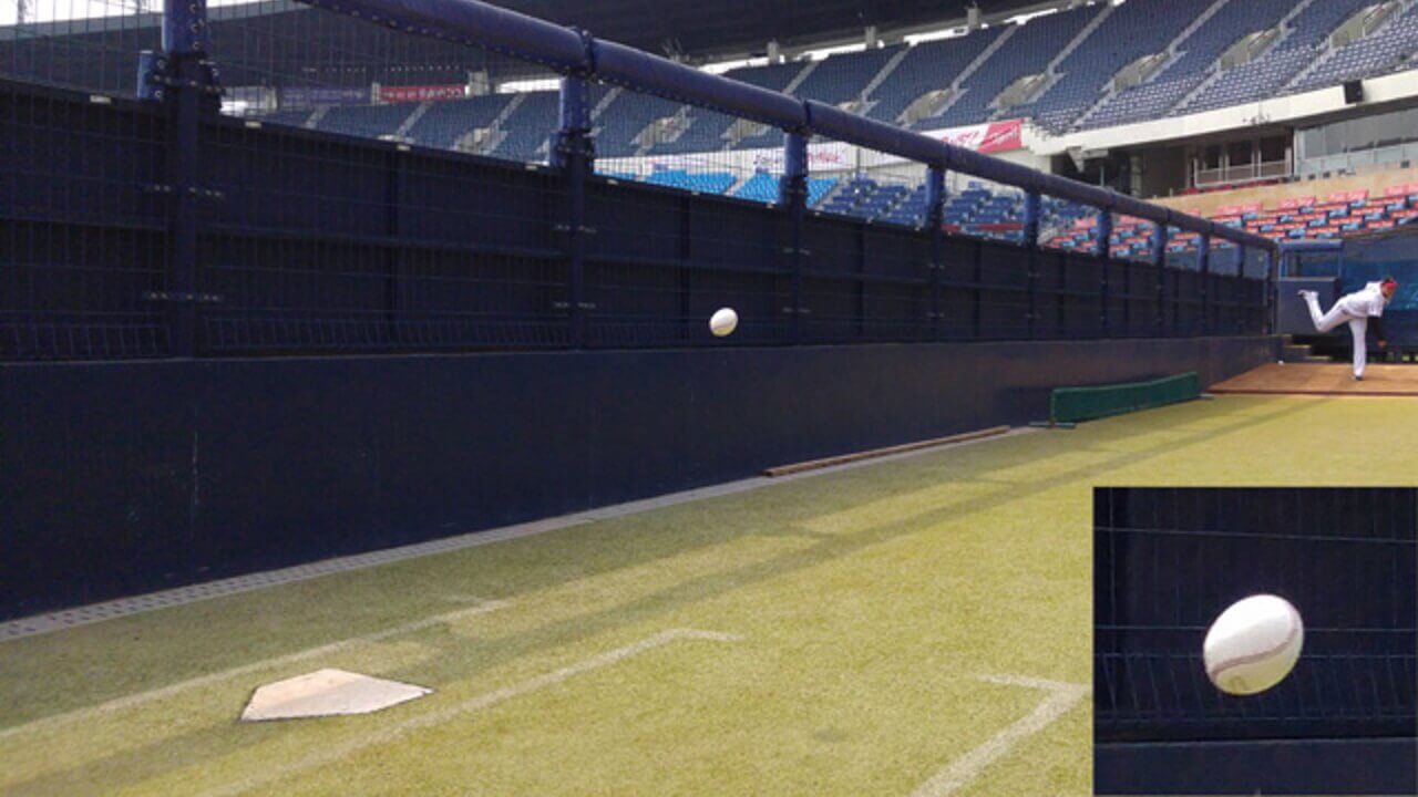 140キロ速球を「LG G4」マニュアルモードで撮影したデモ画像