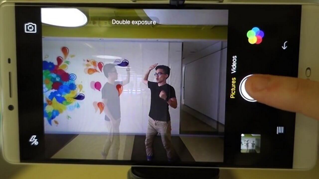「OPPO R7」搭載カメラ機能「ダブルエクスポシュア撮影」のデモ動画