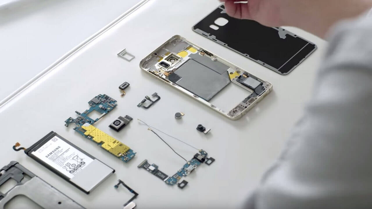 Samsung公式、「Galaxy S6 Edge+」組み立て動画公開