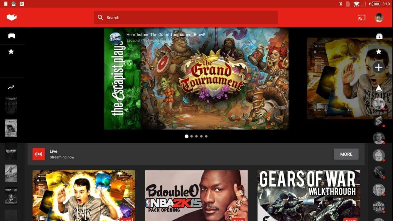 ゲーム動画特化「YouTube Gaming」開始