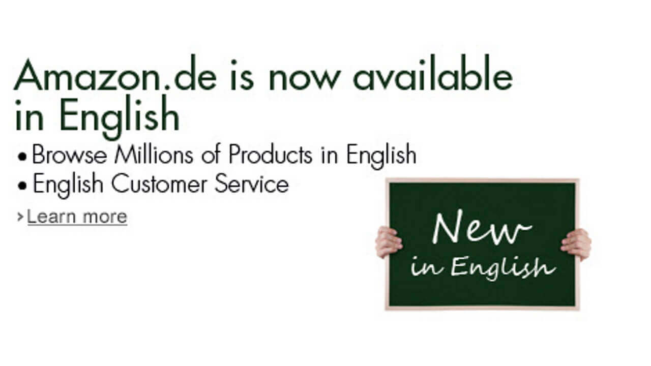 ドイツAmazonが英語対応