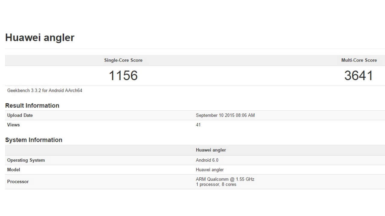 Huawei製「Nexus 6」？Android 6.0搭載「Angler」ベンチマークで捕捉