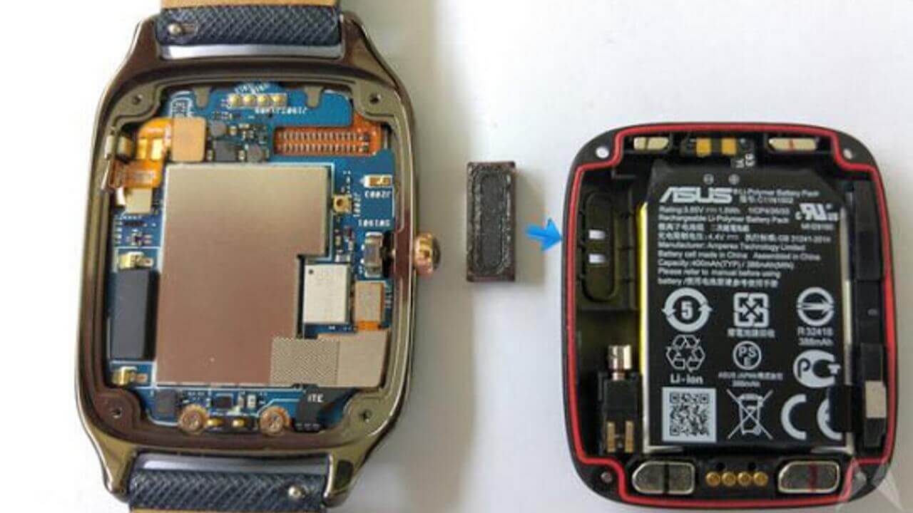 「ASUS ZenWatch 2」スピーカー内蔵