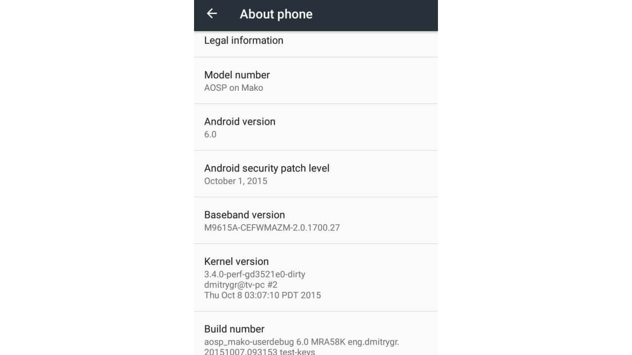 「Nexus 4」にAndroid 6.0を移植した人現る