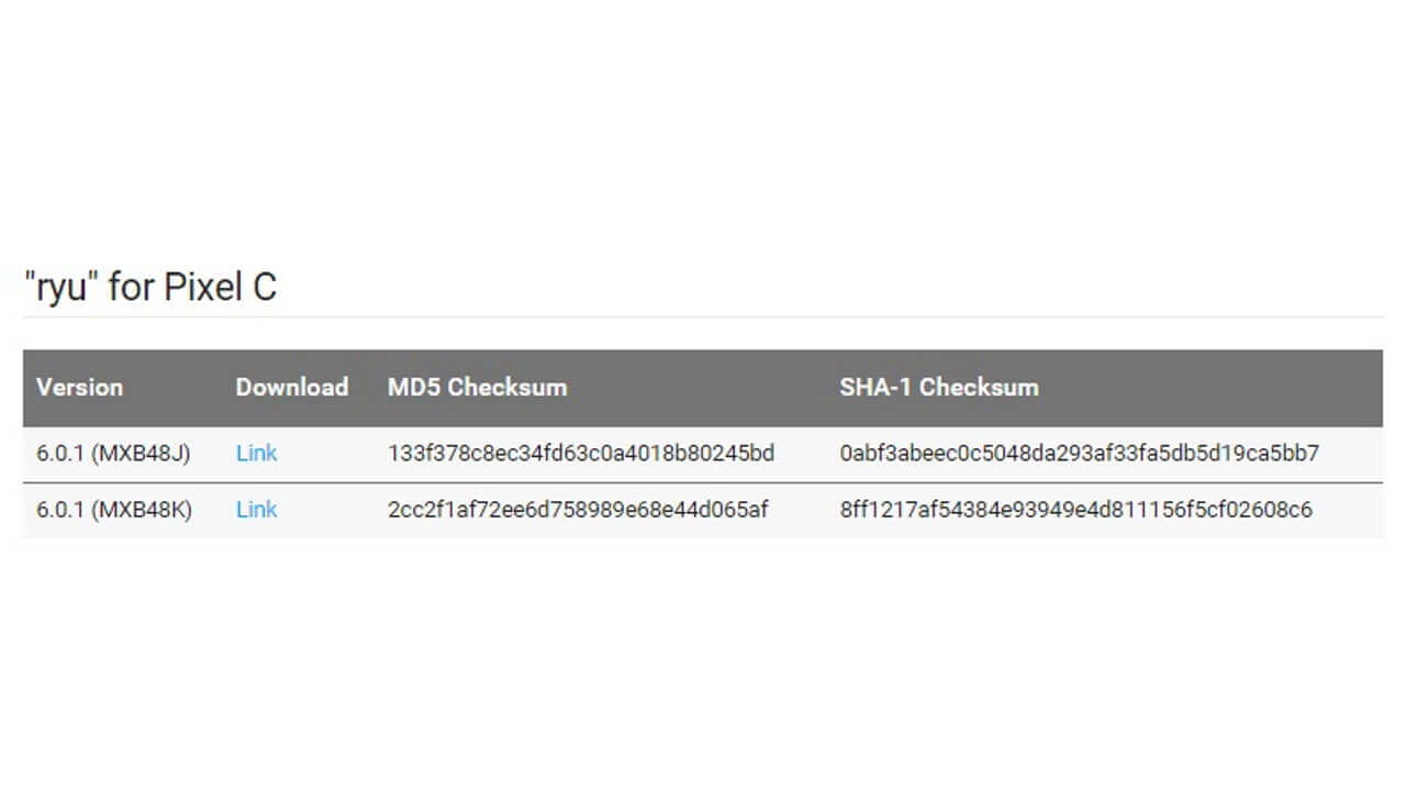 10.2インチタブレット「Pixel C」ファクトリーイメージ公開