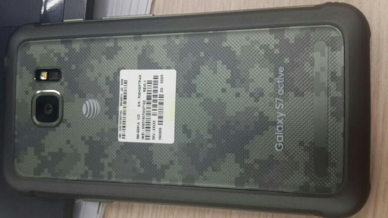 Samsung製耐衝撃スマートフォン「Galaxy S7 active」実機写真流出
