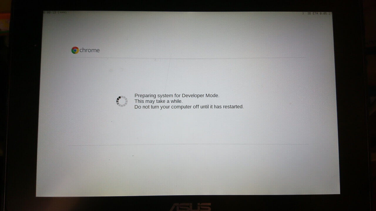 「Chromebook Flip（C100PA）」リカバリモードはEsc + 更新 + 電源ボタン