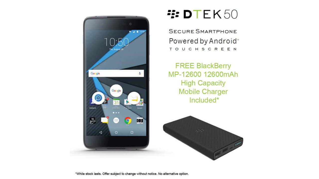 Clove、BlackBerry製Android第2段「DTEK50」予約開始