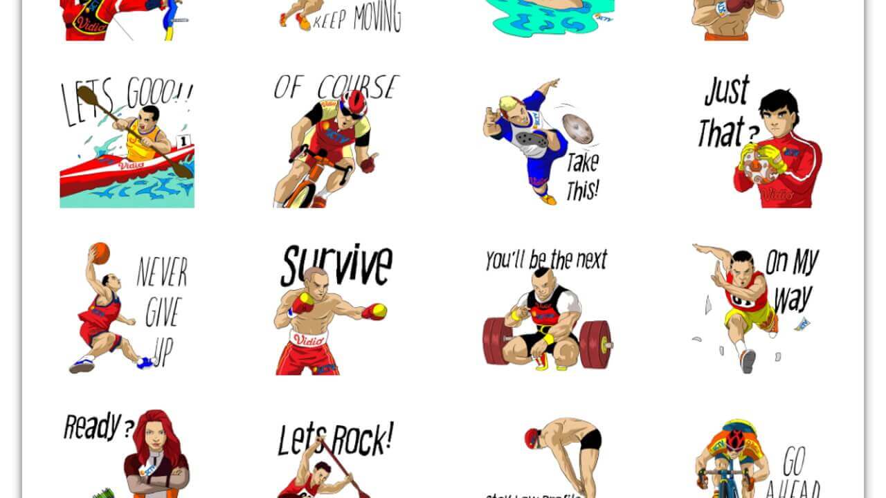 BlackBerryメッセンジャー「BBM」フリーステッカーThe Olympics配信