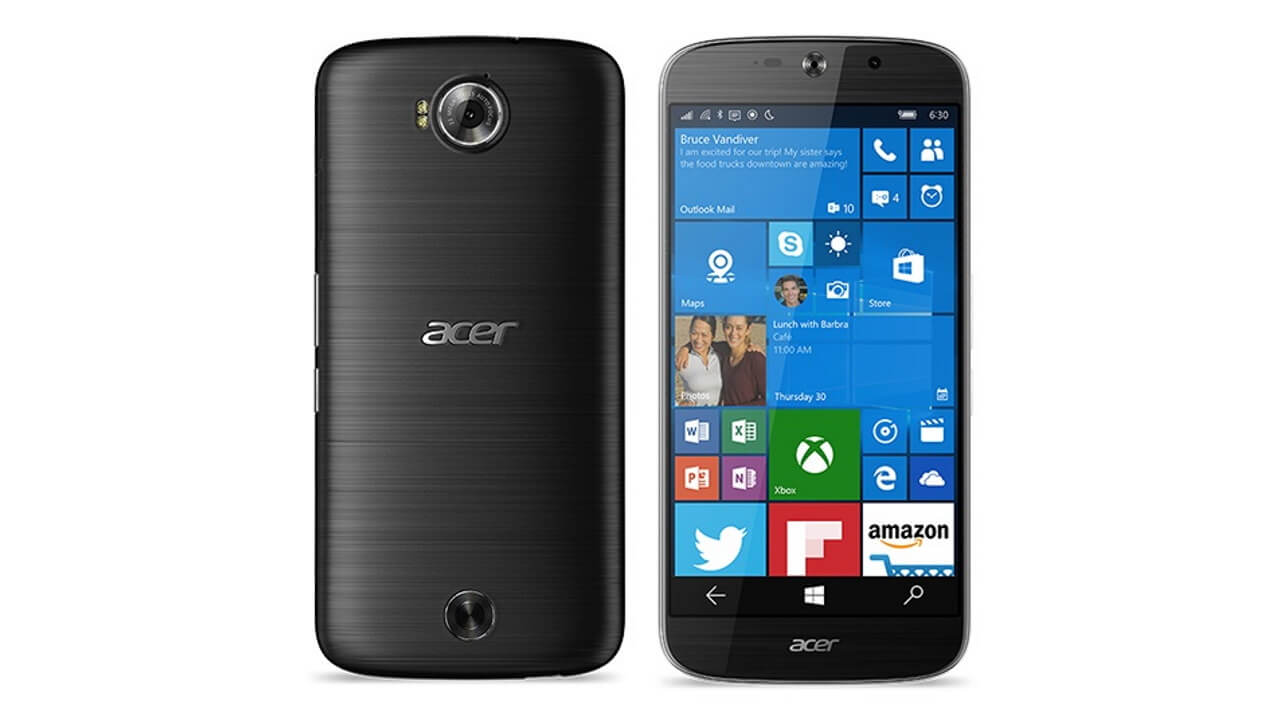 日本エイサー、Windows 10 Mobile搭載「Liquid Jade Primo」8月25日発売