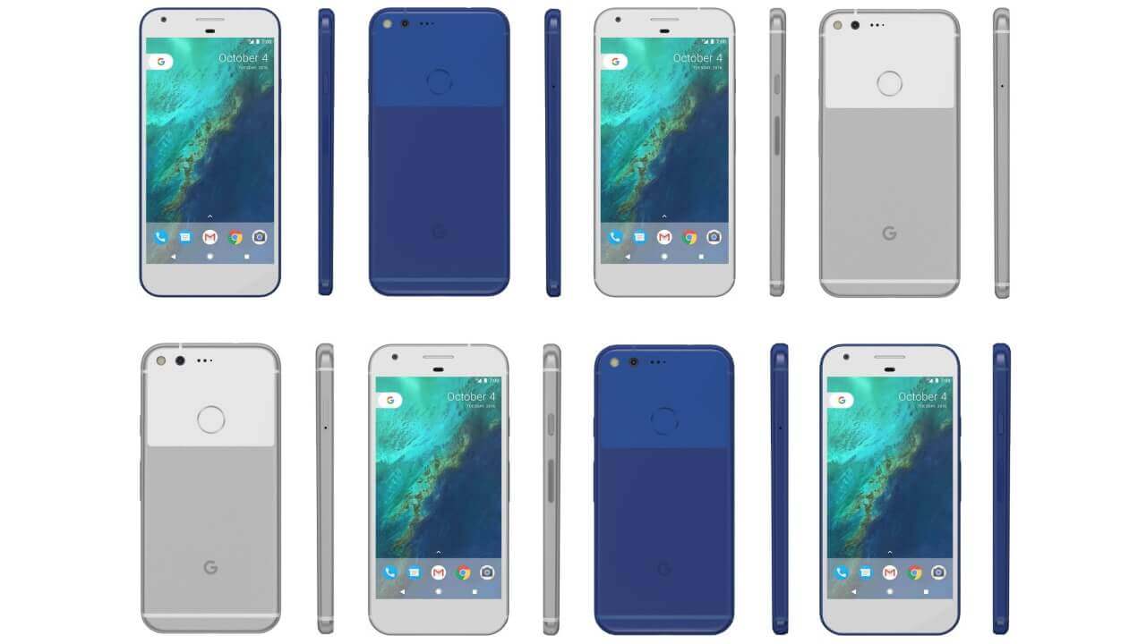 ブルー/シルバーの「Pixel/Pixel XL」レンダ画像流出