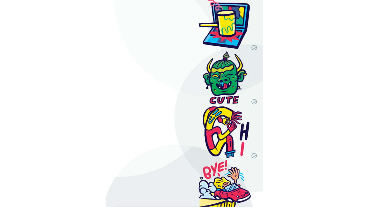 BuzzFeedイラストレーター作成「Google Allo」アニメーションステッカー配信開始