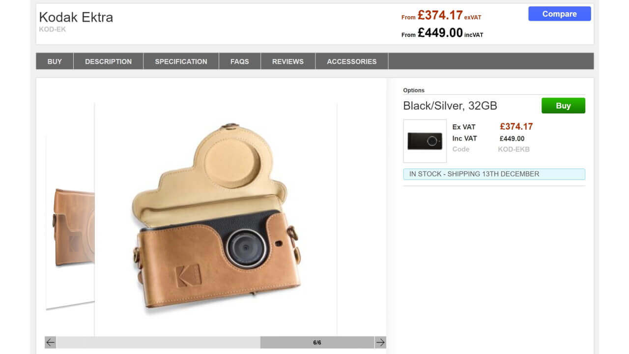 英Cloveに「KODAK EKTRA」入荷&出荷開始