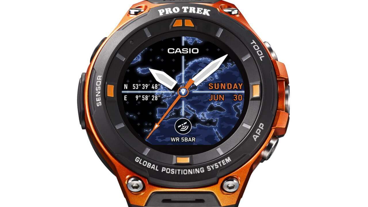 CASIO、Android Wear 2.0新型スマートウォッチ「WSD-F20」4月発売