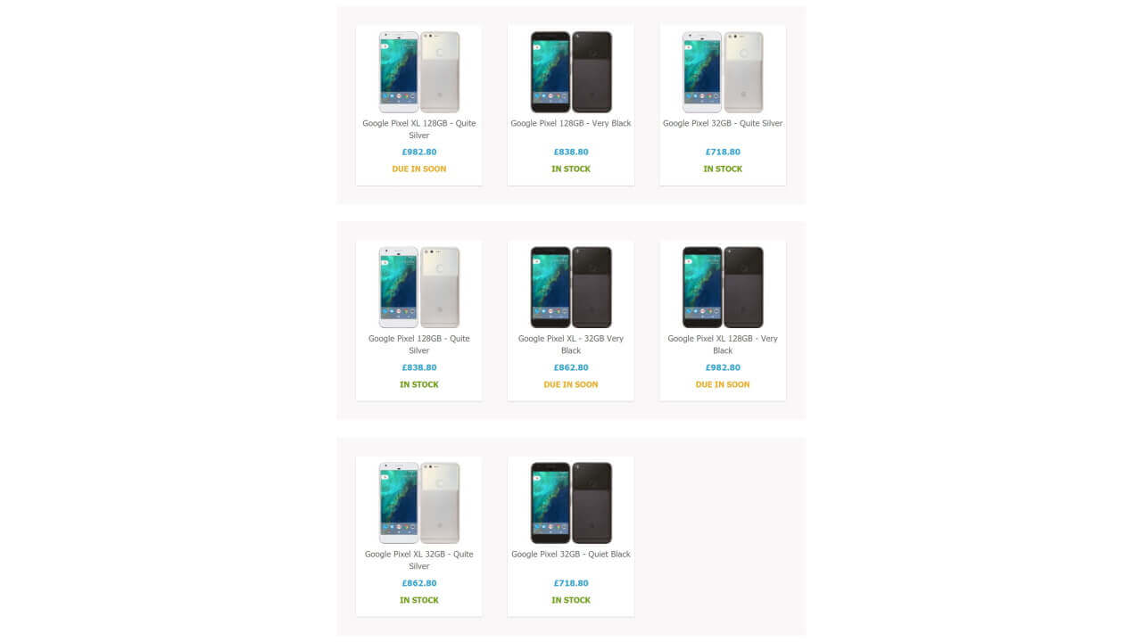 英Handtecに「Pixel/Pixel XL」再び入荷