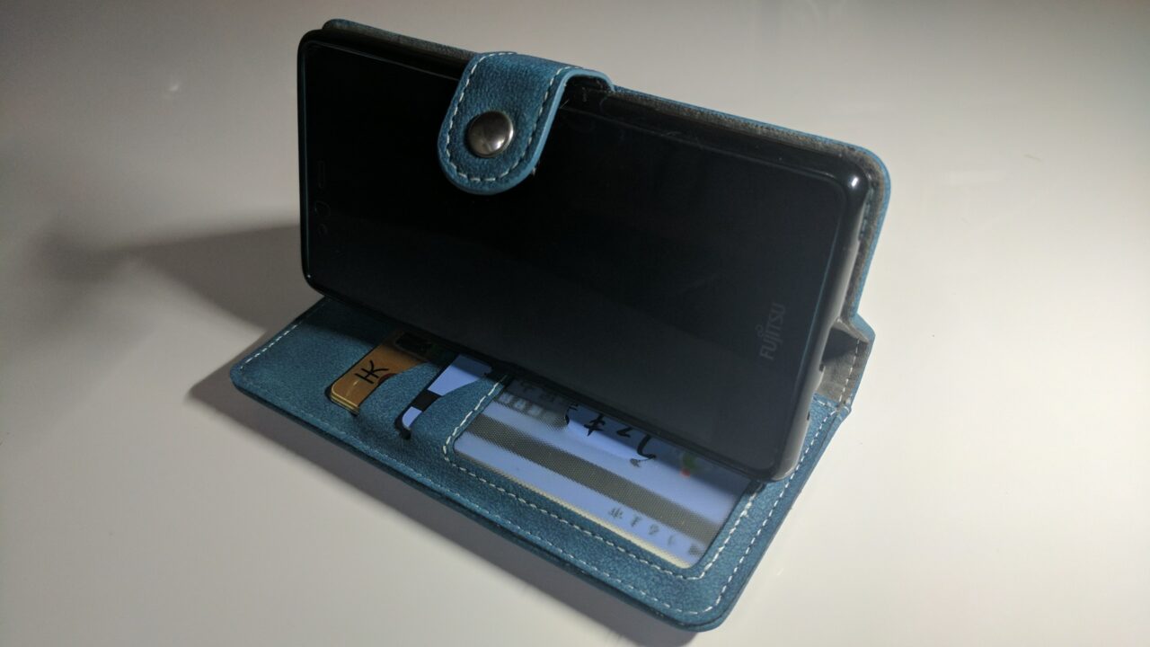 「arrows M03」用PLATAソフトレザーケースレビュー