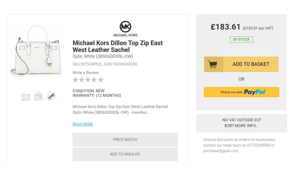 なぜ？Handtecが「Michael Kors」レディースブランドバック販売中