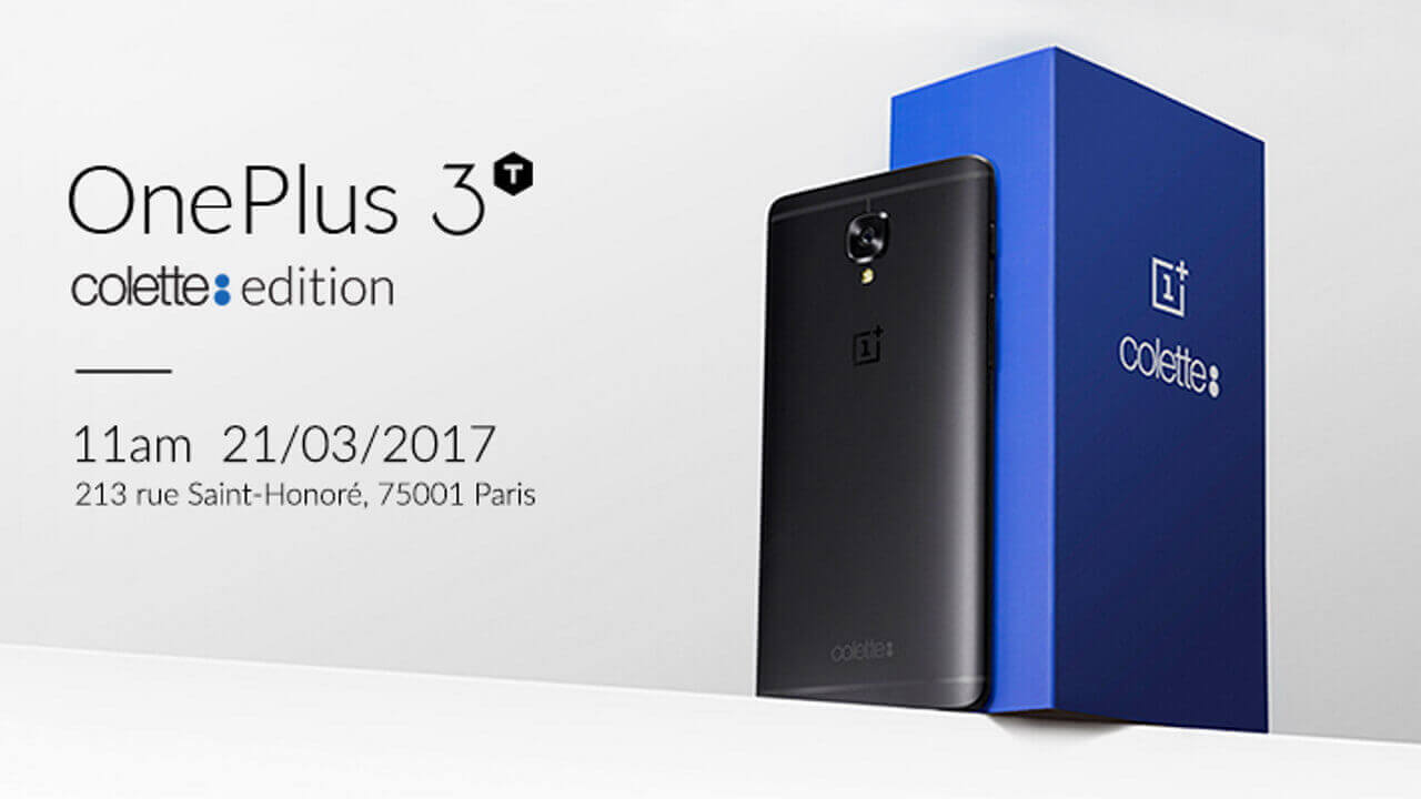 OnePlus 3T colette edition