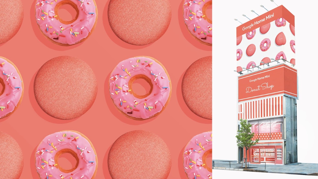 「Google Home Mini」発売記念ドーナツショップ表参道にオープン