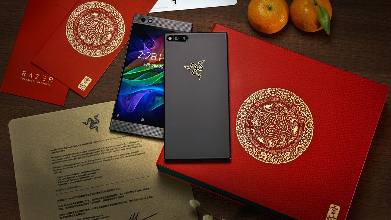 旧正月仕様「Razer Phone Limited Gold Edition」発売