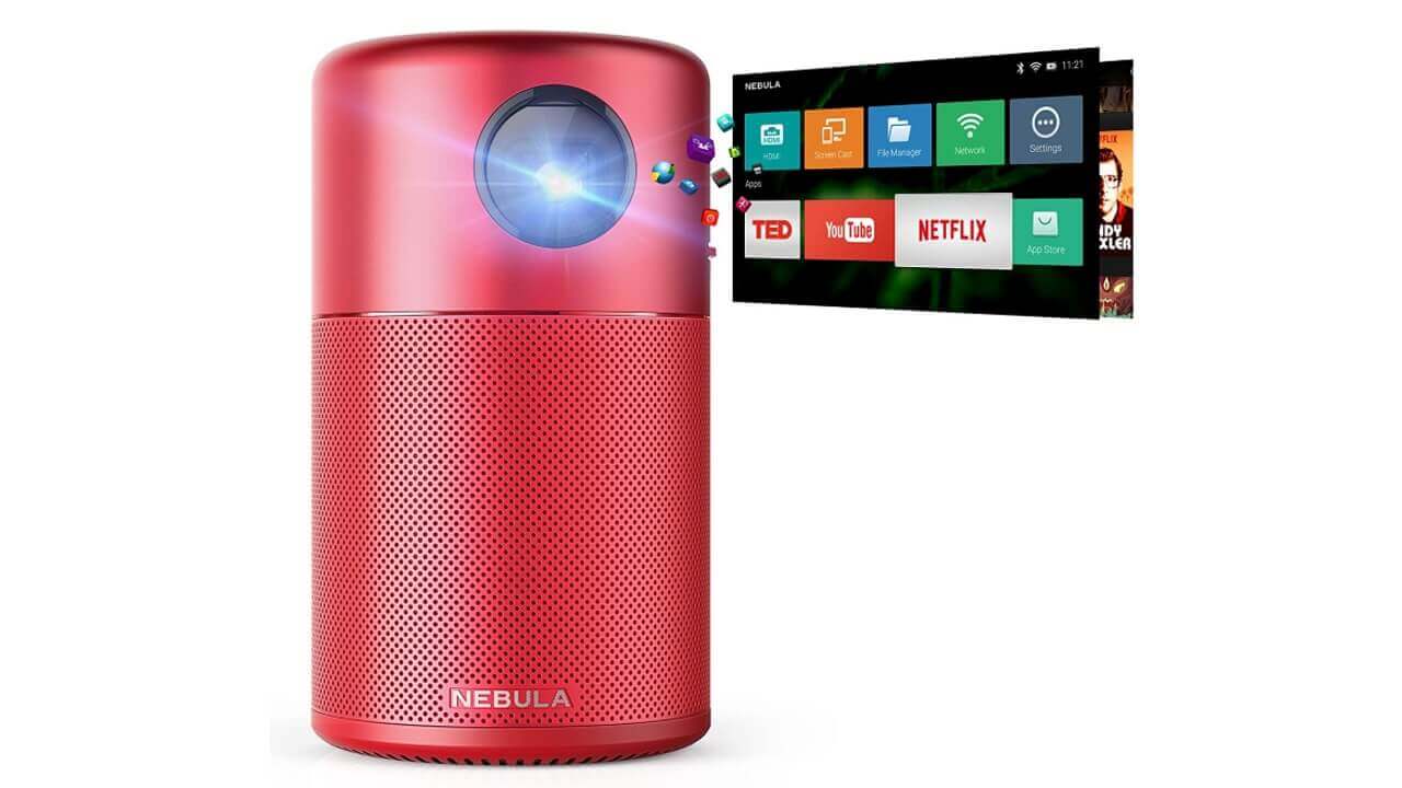 Android搭載プロジェクター「Nebula Capsule」レッドが国内発売