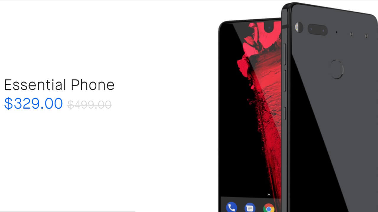 「Essential Phone」15時間限定サイバーマンデーセール開始