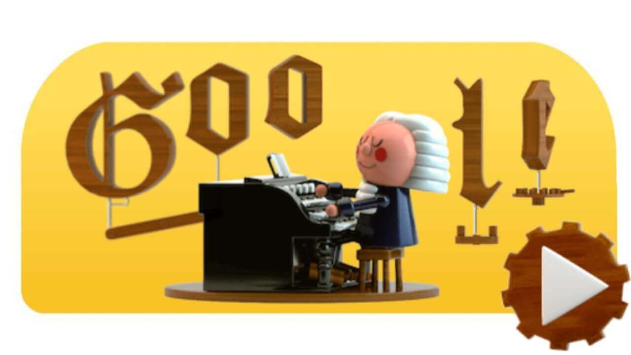 AI活用Doodle！バッハ生誕記念